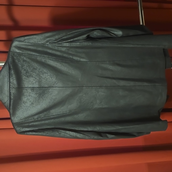 Charlie B Longline Faux Suede Moto Jacket Size L - Picture 6 of 13